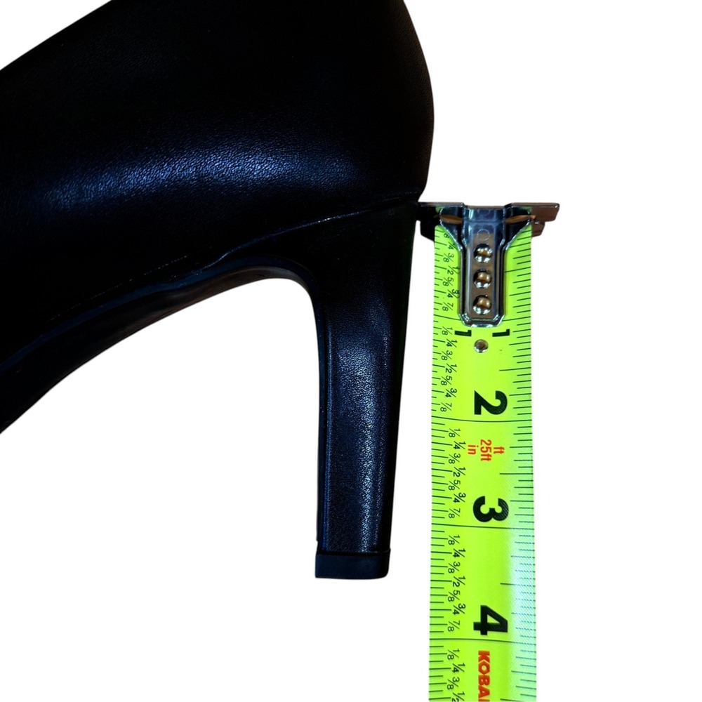 Clarks Collection Adriel Viola Black Leather Platform Pumps Heels Size 10 M - Picture 9 of 9